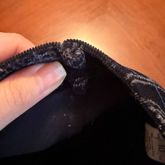 Windridge Sz 10 Women's Black Blue Paisley Boot Cut Pants Jeans - Picture 11 of 12